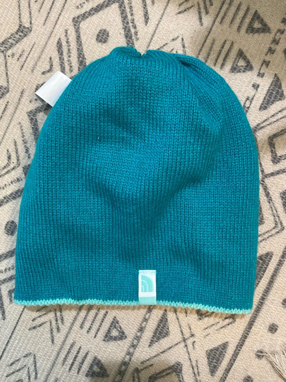 NWOT The North Face Youth Shinsky Reversible Beanie Teal/blue
